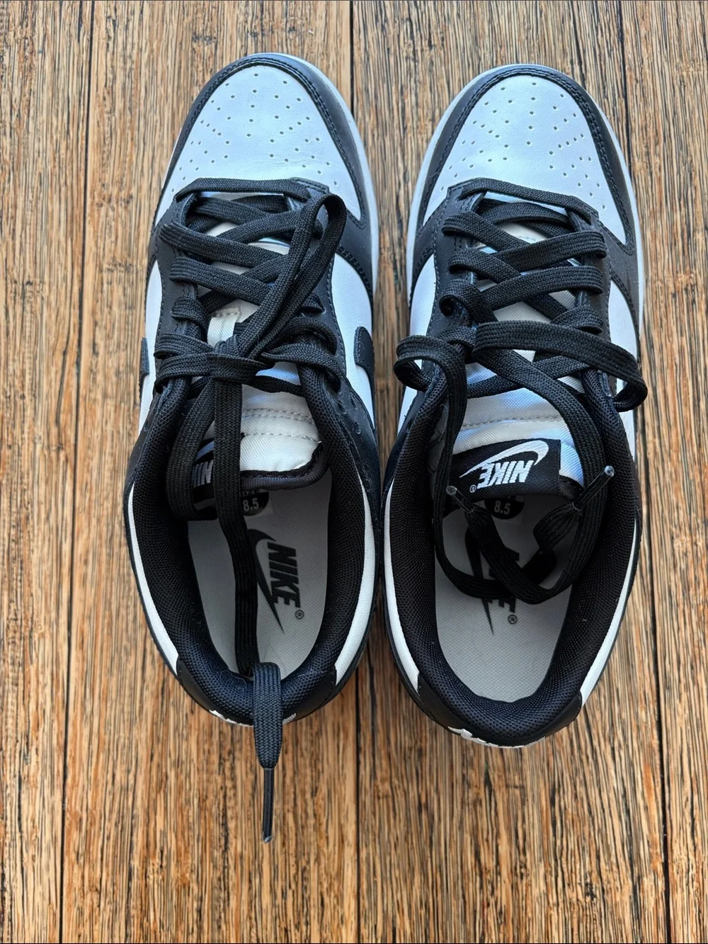 Nike White/Black Dunk Low Retro Mens 8.5 Women’s 10
